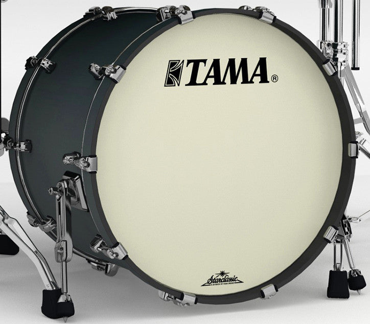 TAMA Starclassic Maple Lacquer Bass Drum 20" x 16" - Flat Black/Black Nickel HW/ohne Tom Halter