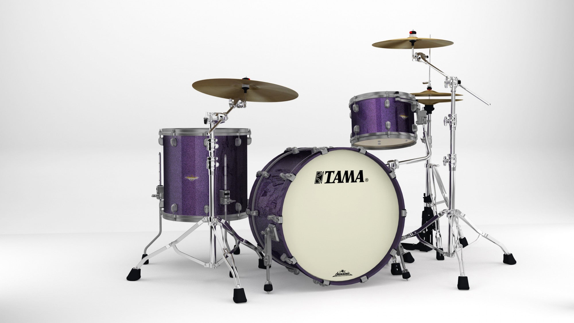 TAMA Starclassic Maple Lacquer Shell Kit 3 teilig - Deeper Purple/Smoked Black Nickel HW