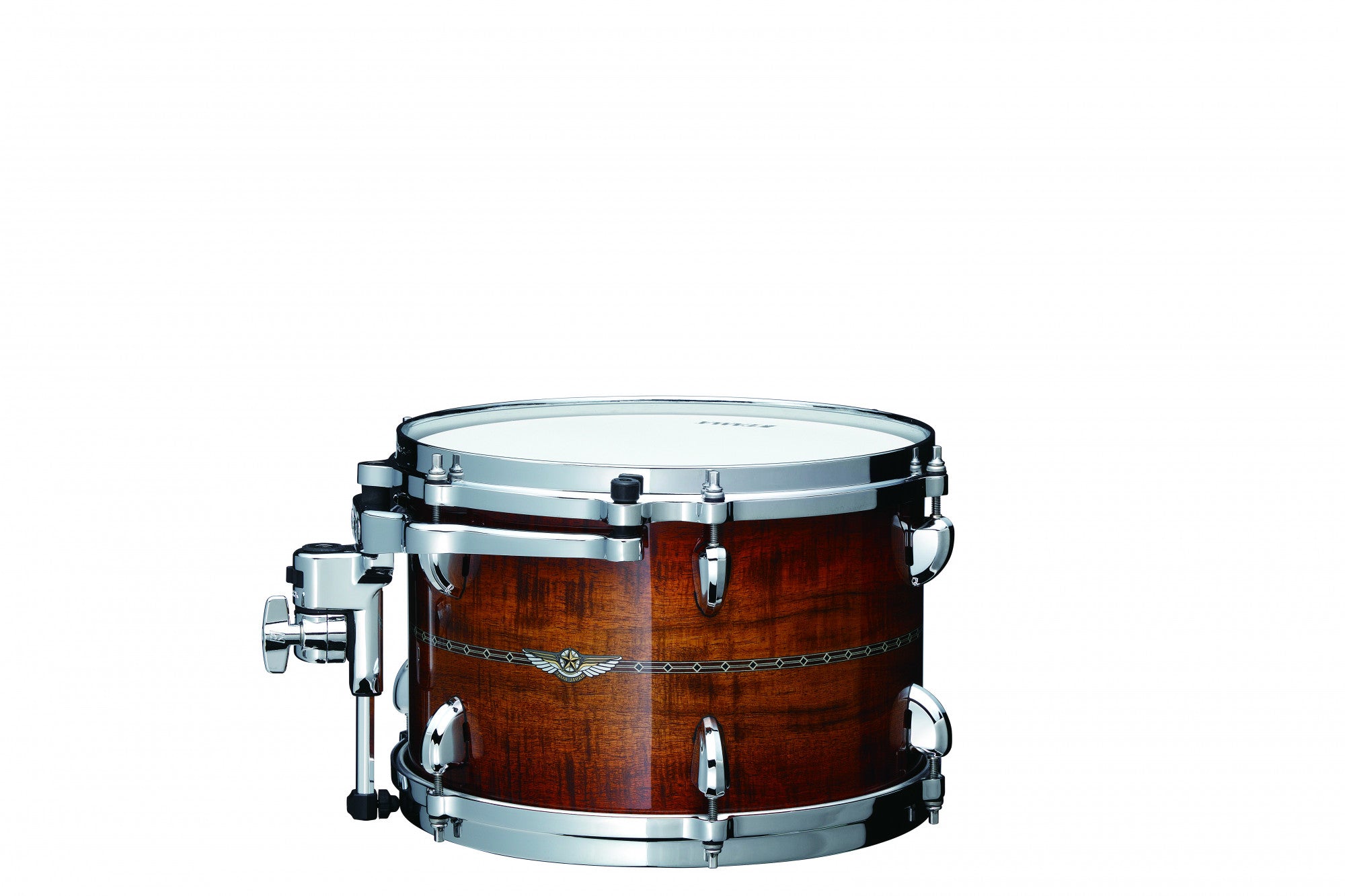 TAMA STAR Bubinga Rack Tom 8" x 7" - Sunset Australian Acacia Burst/Chrom HW mit Inlay (Outside)