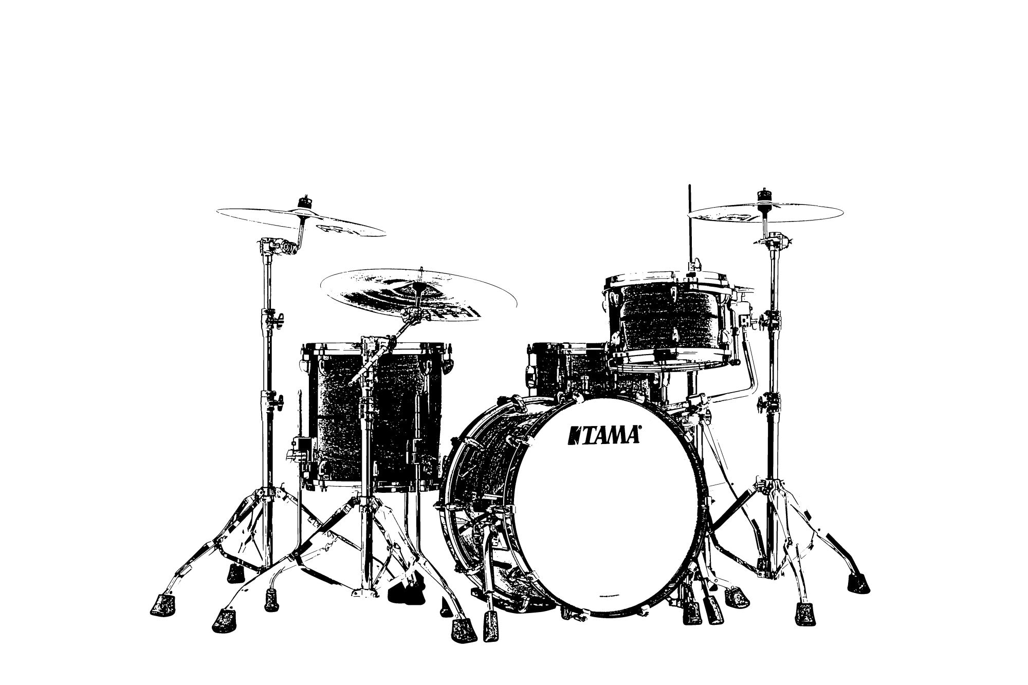 TAMA STAR Bubinga Shell Kit 3 teilig - Sunny Yellow Lacquer/Chrom HW