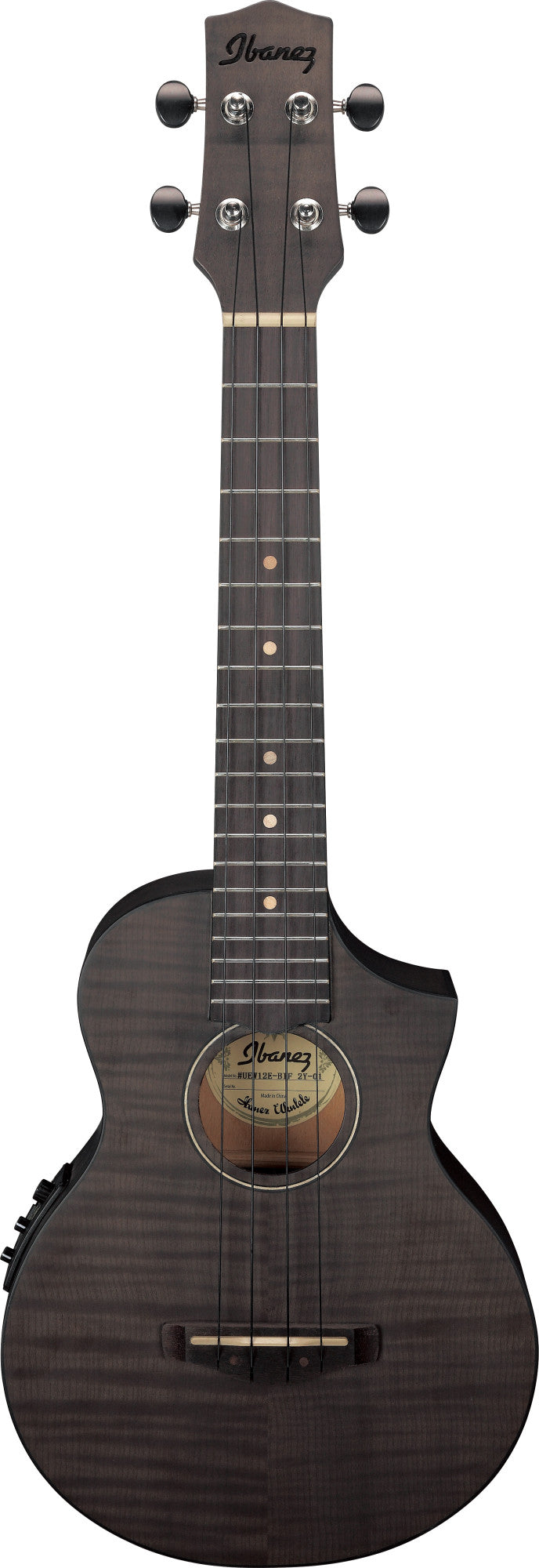 IBANEZ UEW Konzert Ukulele 4-String - Black Ice Flat