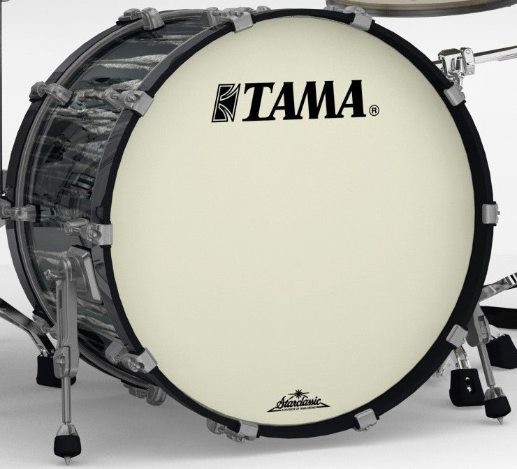 TAMA Starclassic Maple Lacquer Bass Drum 22" x 16" -  Black Clouds & Silver Linings/Smoked Black Nickel HW/ohne Tom Halter