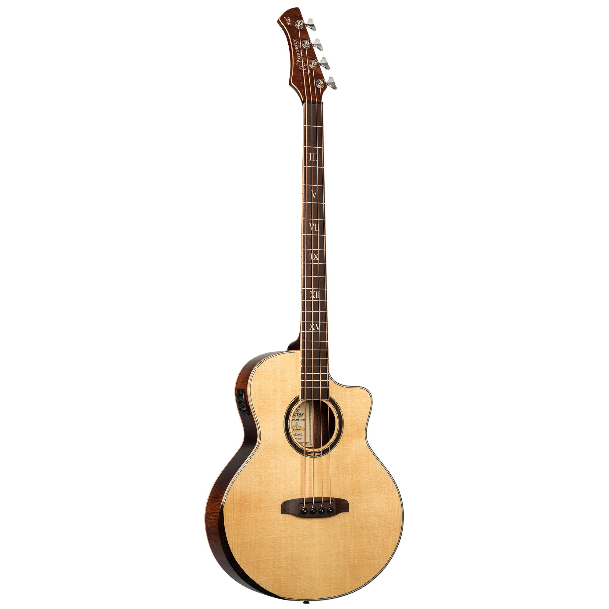 ORTEGA Ken Taylor Signature Series Acoustic Bass 4-String - Natural + Gigbag