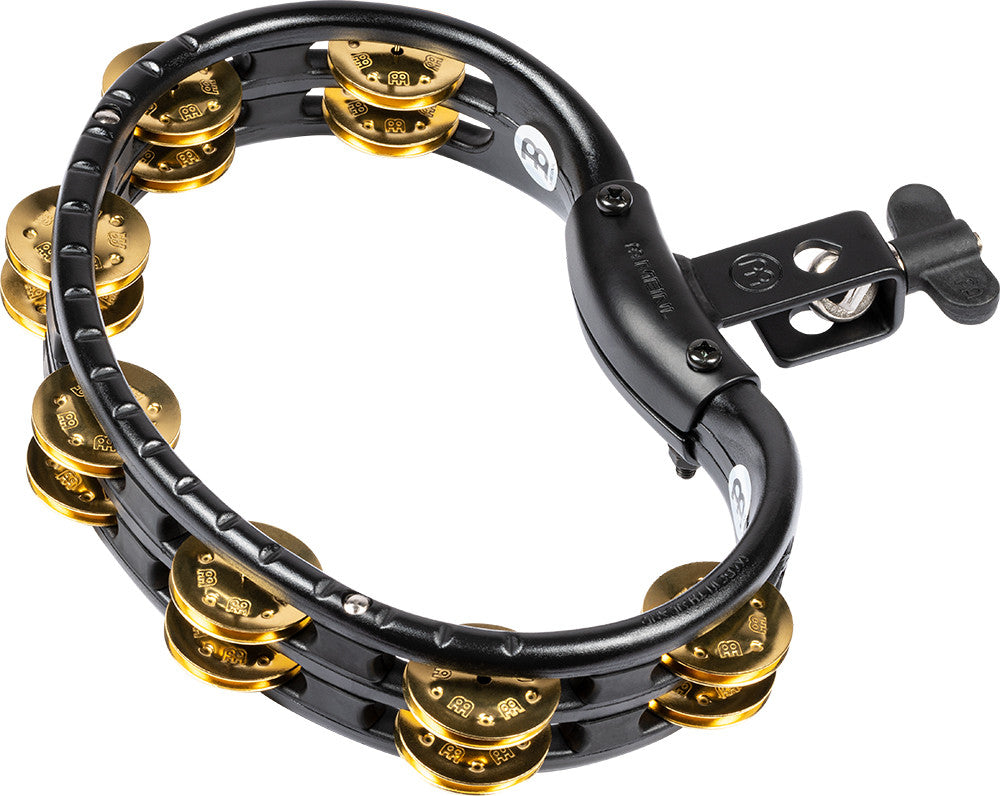 MEINL Percussion Tambourine 2 reihig - Montierbar - schwarz