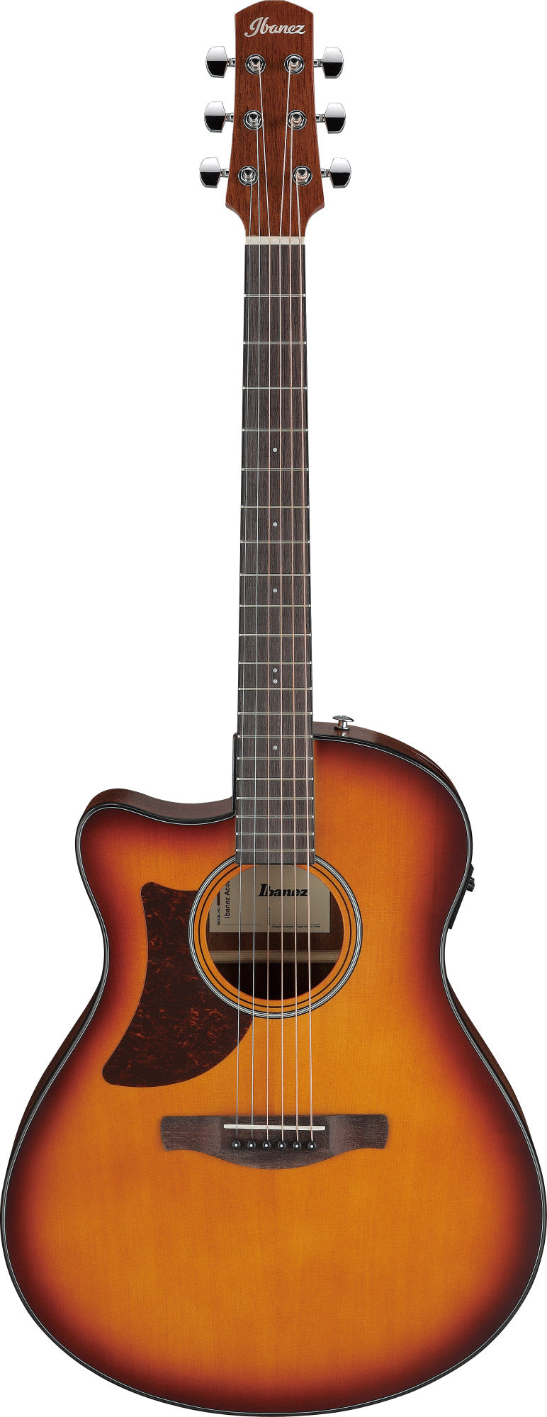 IBANEZ Advanced Acoustic AAM Akustikgitarre 6-String Lefty - Open Pore Light Brown Sunburst Decke, Natural Open Pore Boden & Zargen