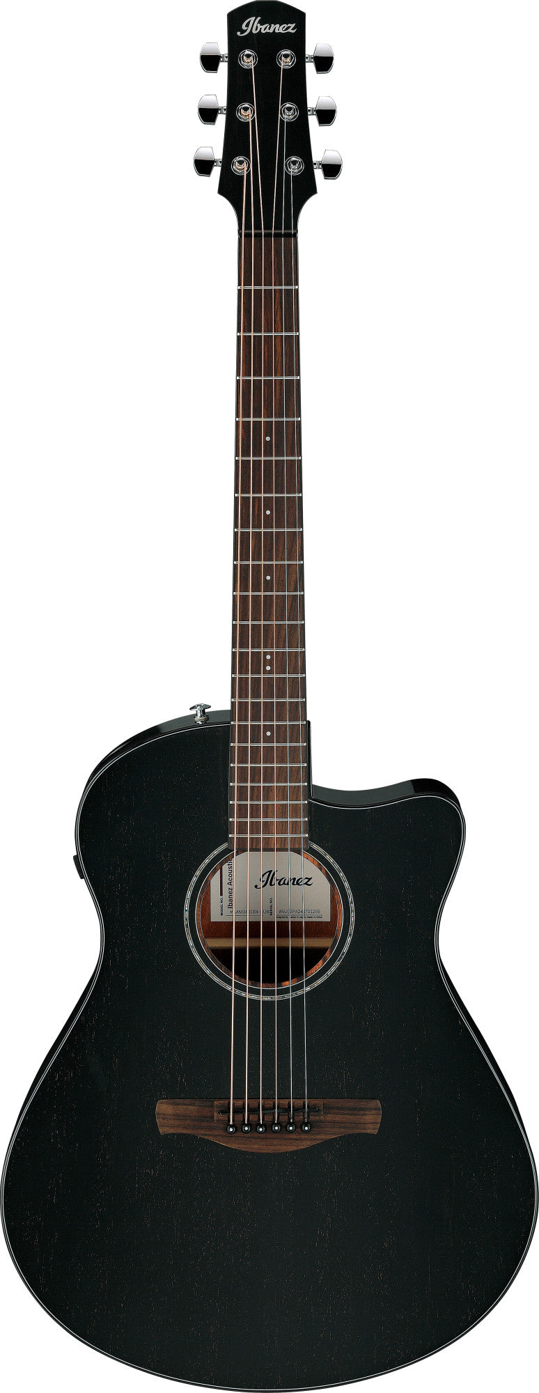 IBANEZ Advanced Acoustic AAM Akustikgitarre 6-String - Rustic Black High Gloss