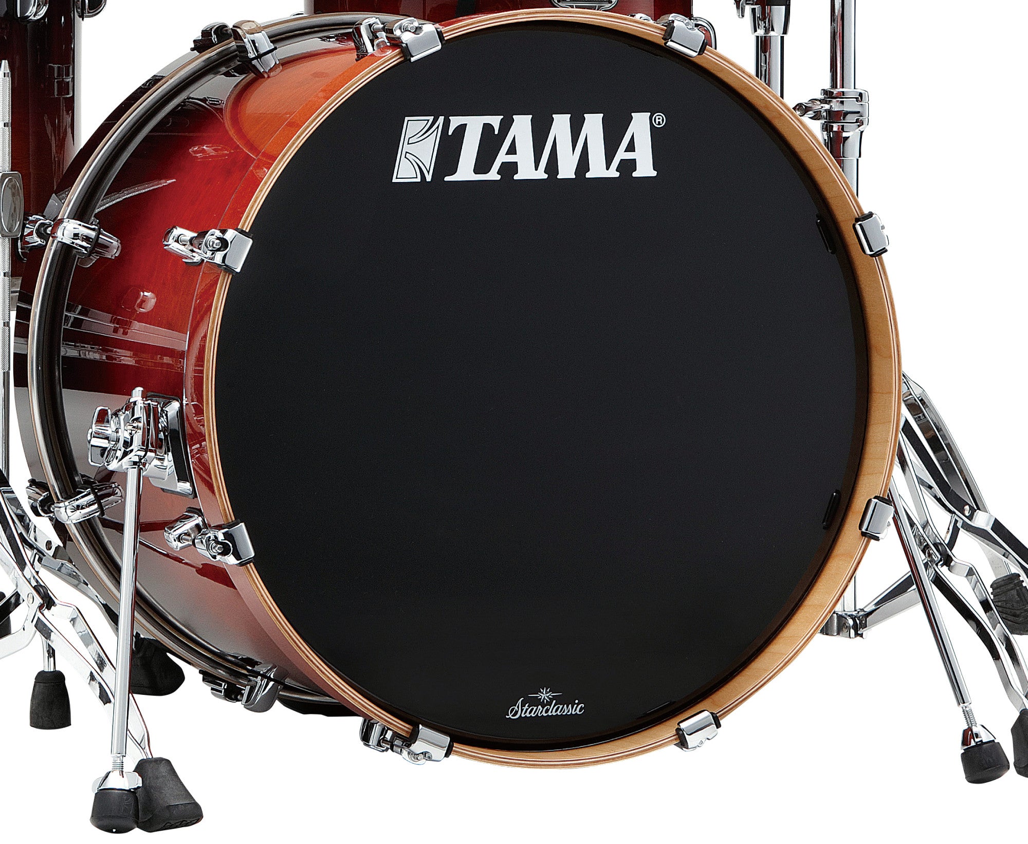 TAMA Starclassic Performer Bass Drum 18" x 14" - Dark Cherry Fade/Chrom HW/ohne Tom Halter