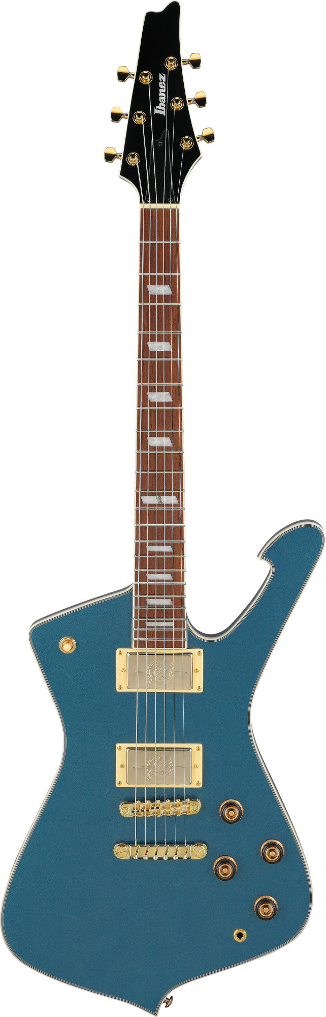 IBANEZ Iceman E-Gitarre 6-String - Antique Blue Metallic + Gigbag