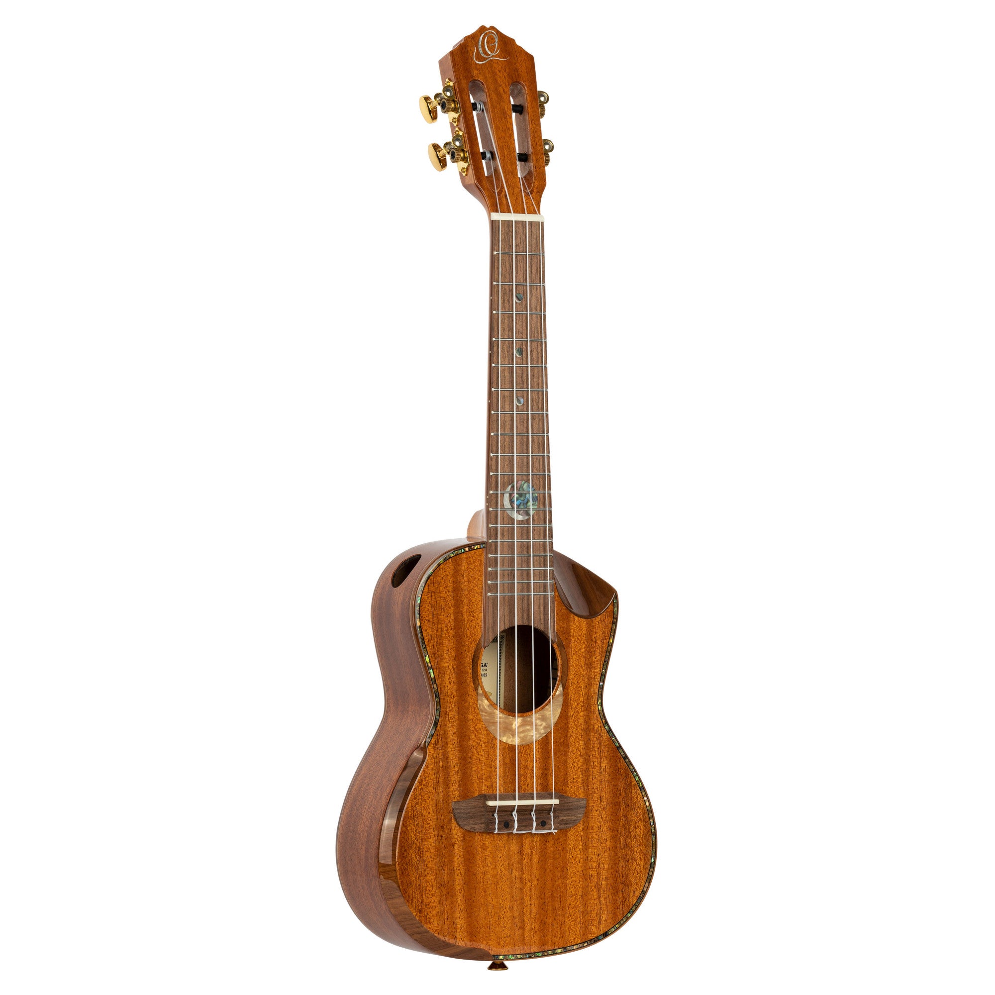 ORTEGA Custom Built Serie Konzert Ukulele 4 String - Solid Mahogany Natural + Bag
