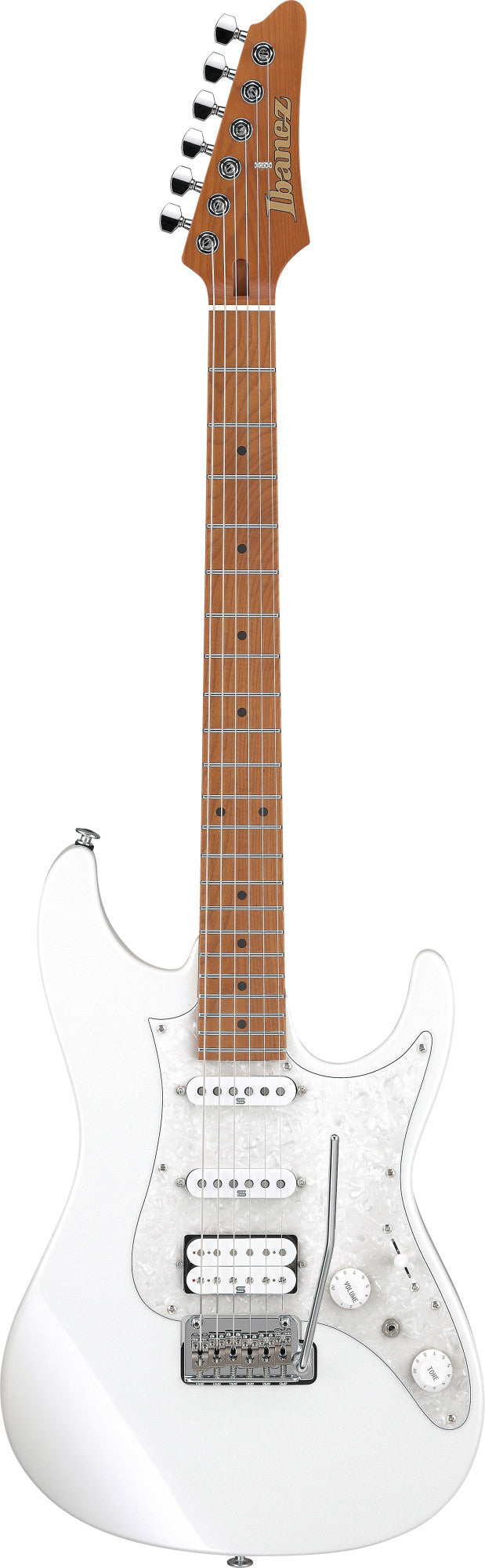 IBANEZ Prestige AZ E-Gitarre 6-String - Pearl White + Koffer