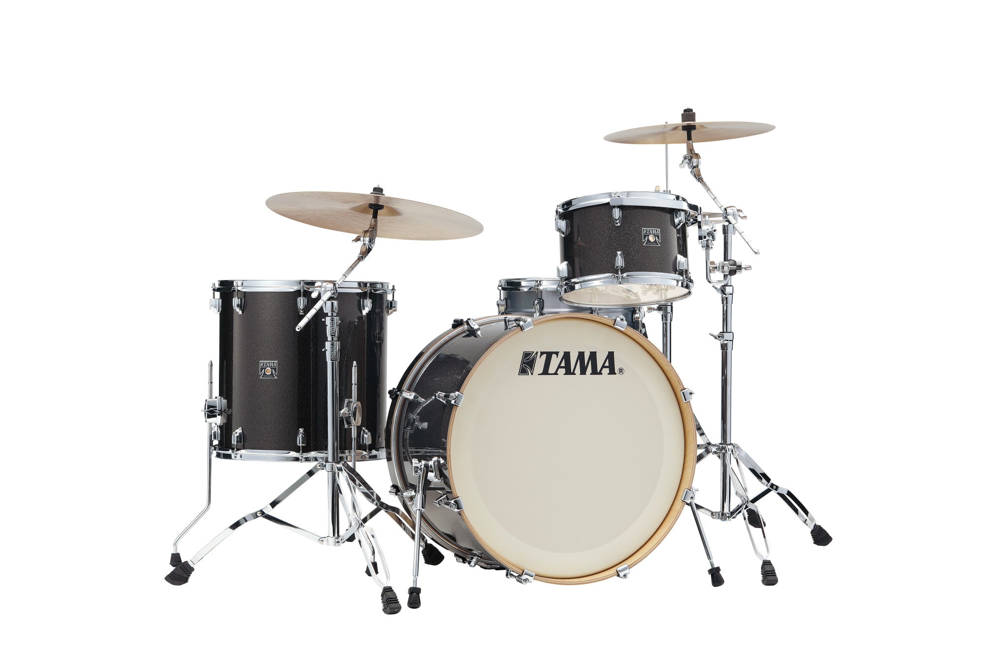 TAMA Superstar Classic Drum Set 3 teilig - Midnight Gold Sparkle/Chrom HW + SM5W Hardware Kit