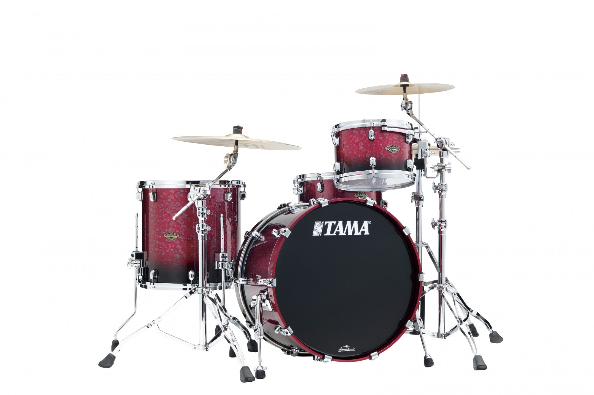 TAMA Starclassic Walnut/Birch Lacquer Shell Kit 3 teilig - Molten Raspberry Fade/Chrom HW