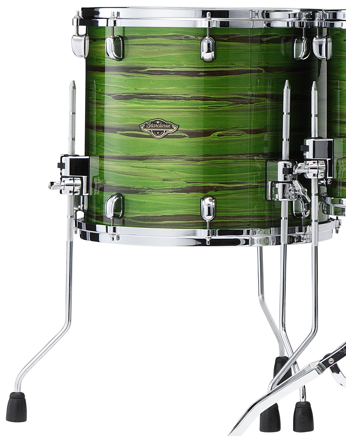 TAMA Starclassic Walnut/Birch Lacquer Floor Tom 18" x 16" - Lacquer Shamrock Oyster/Chrom HW