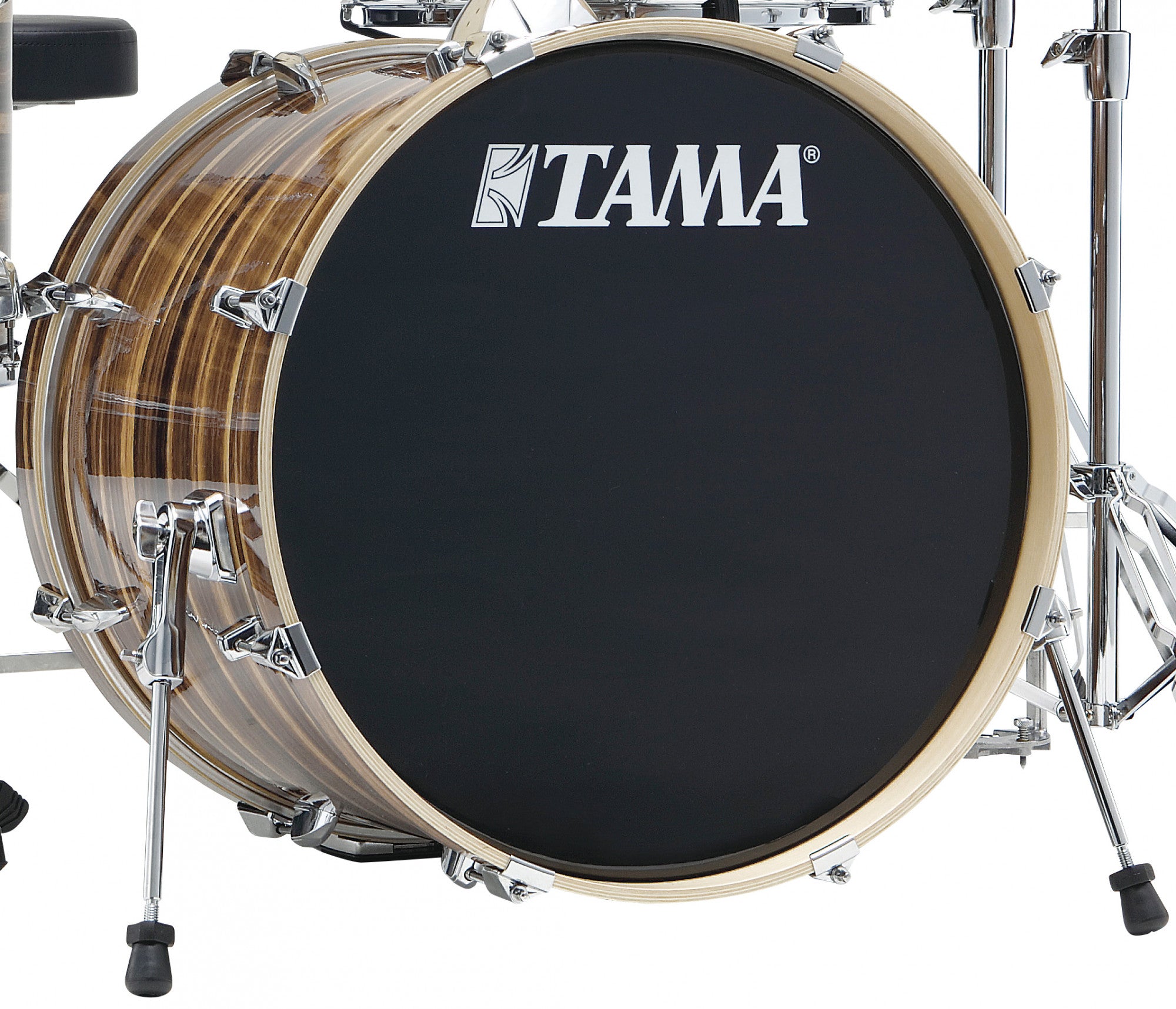 TAMA Imperialstar Bass Drum 22" x 18" - Coffee Teak Wrap/Chrom HW