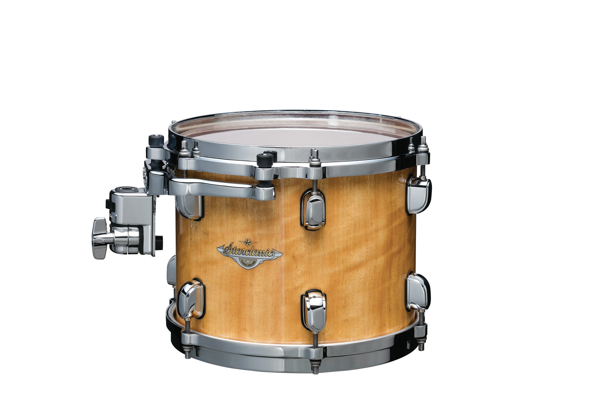 TAMA Starclassic Maple Exotic Rack Tom 12" x 8" - Gloss Natural Movingui/Chrom HW