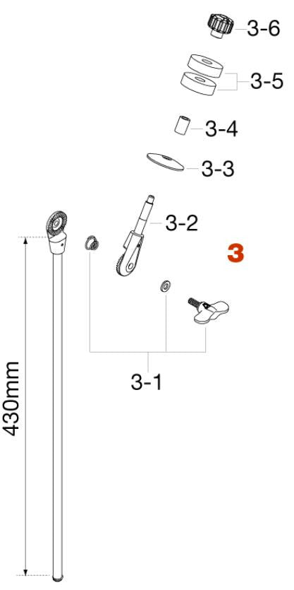 TAMA Oberrohr Baugruppe für HC52F