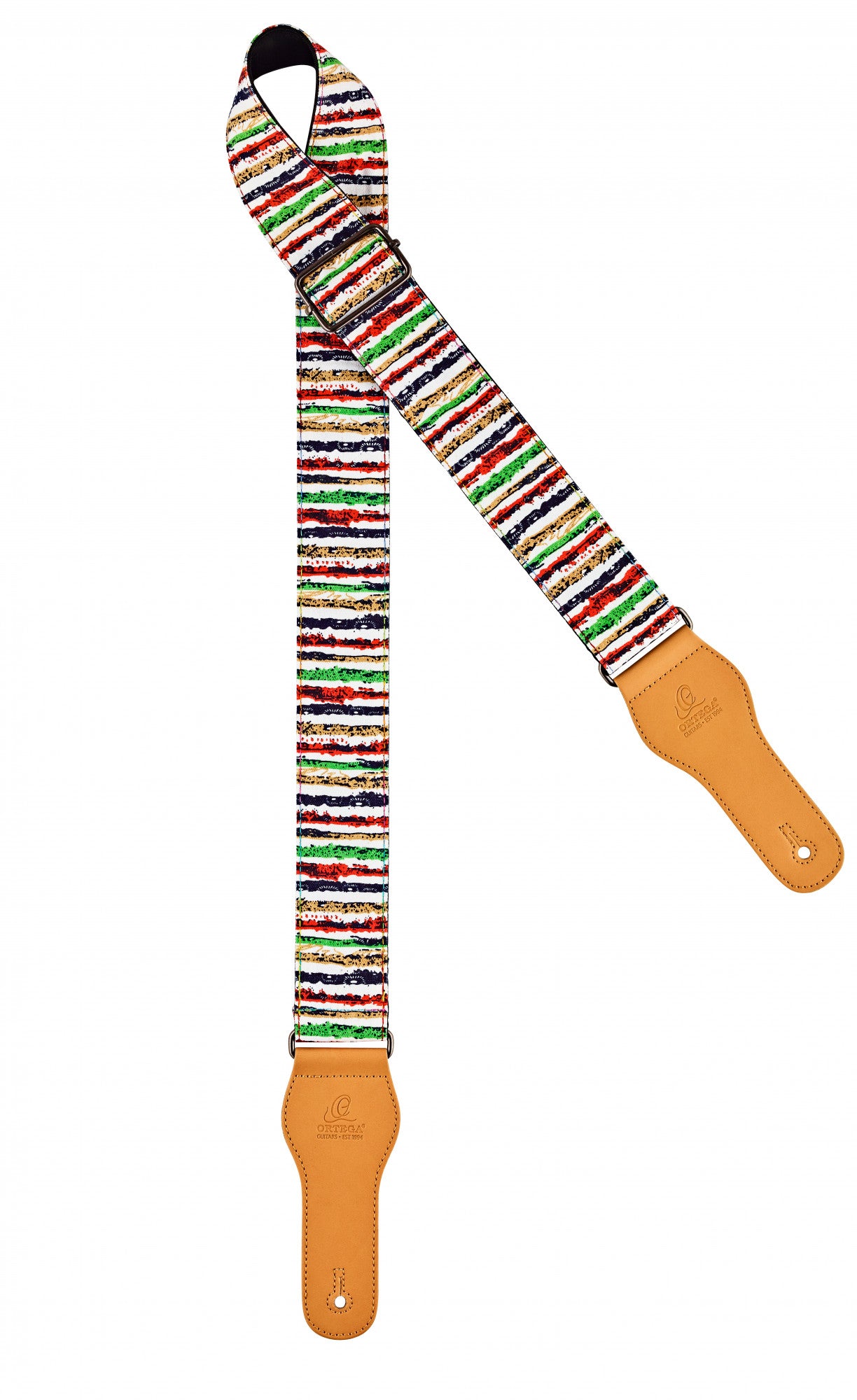 ORTEGA Creative Series Baumwollgitarrengurt - Striped