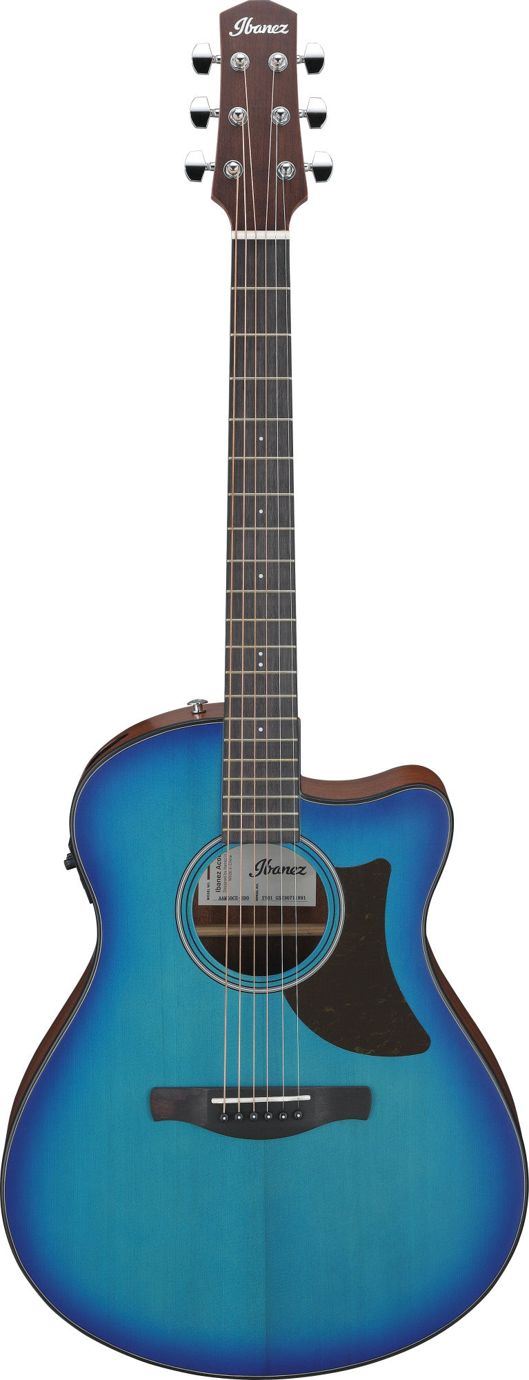 IBANEZ Advanced Acoustic AAM Akustikgitarre 6-String - Sapphire Blue Burst Open Pore