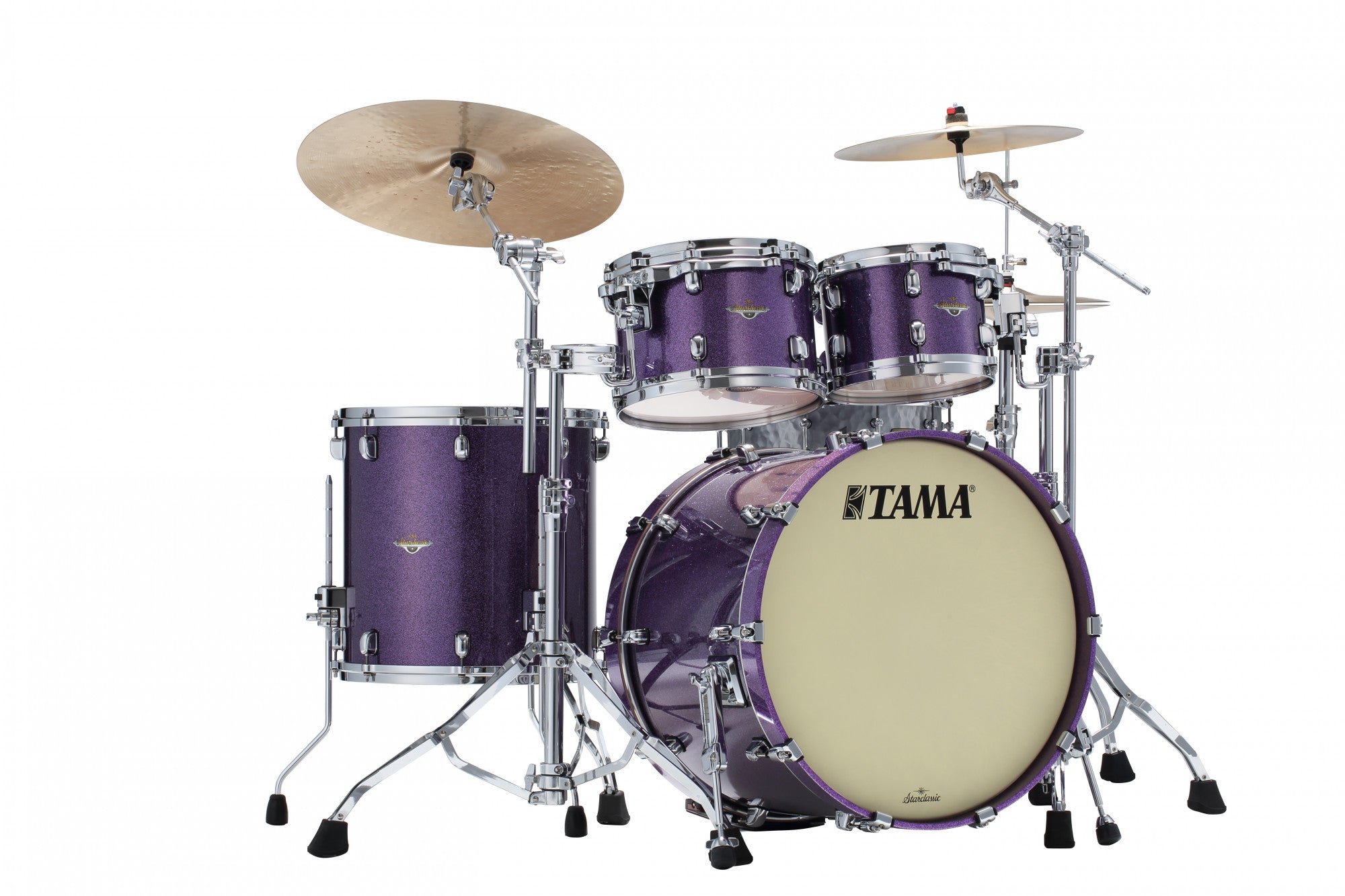 TAMA Starclassic Maple Lacquer Shell Kit 4 teilig - Deeper Purple/Chrom HW