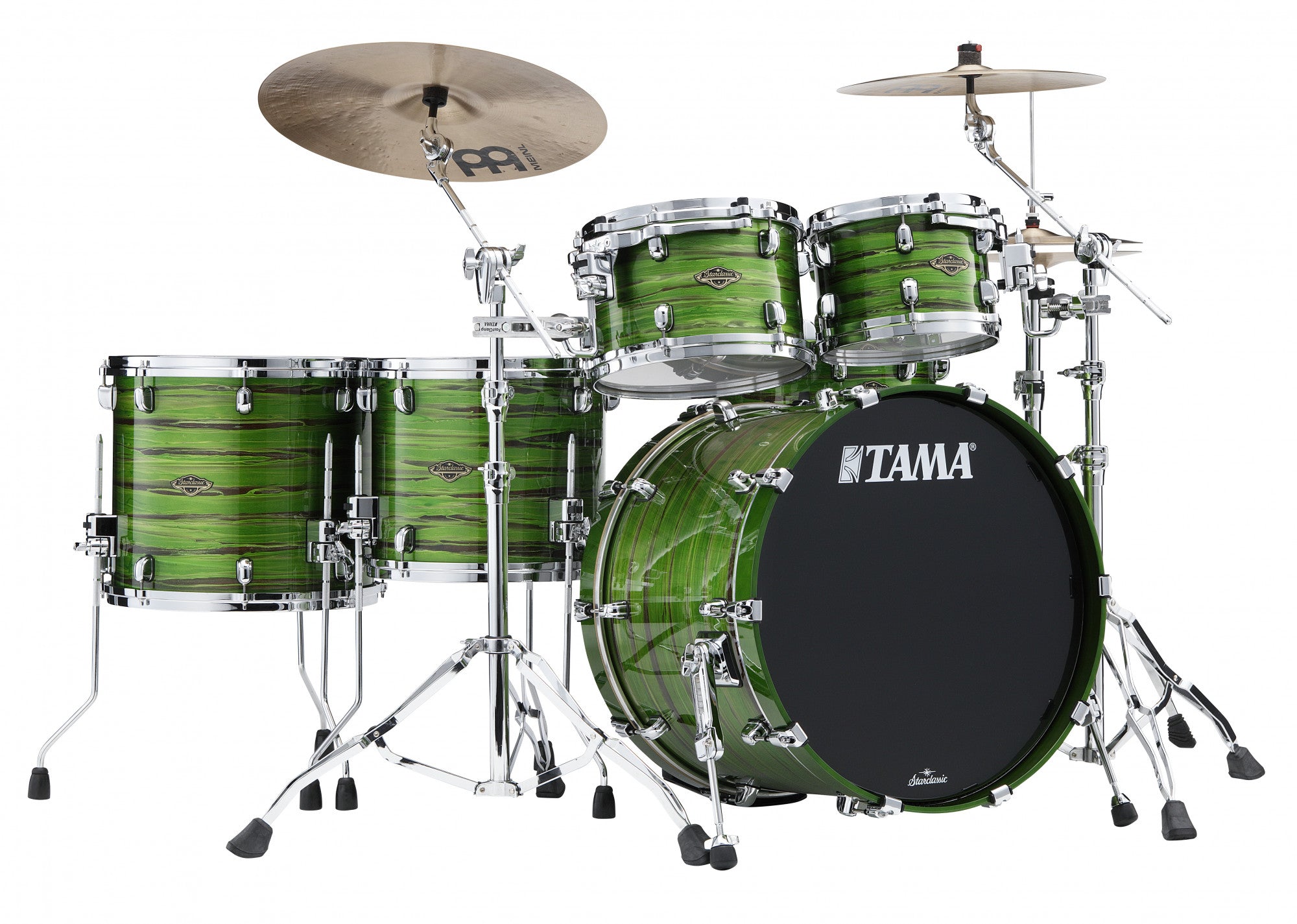 TAMA Starclassic Walnut/Birch Lacquer Shell Kit 5 teilig - Lacquer Shamrock Oyster/Chrom HW