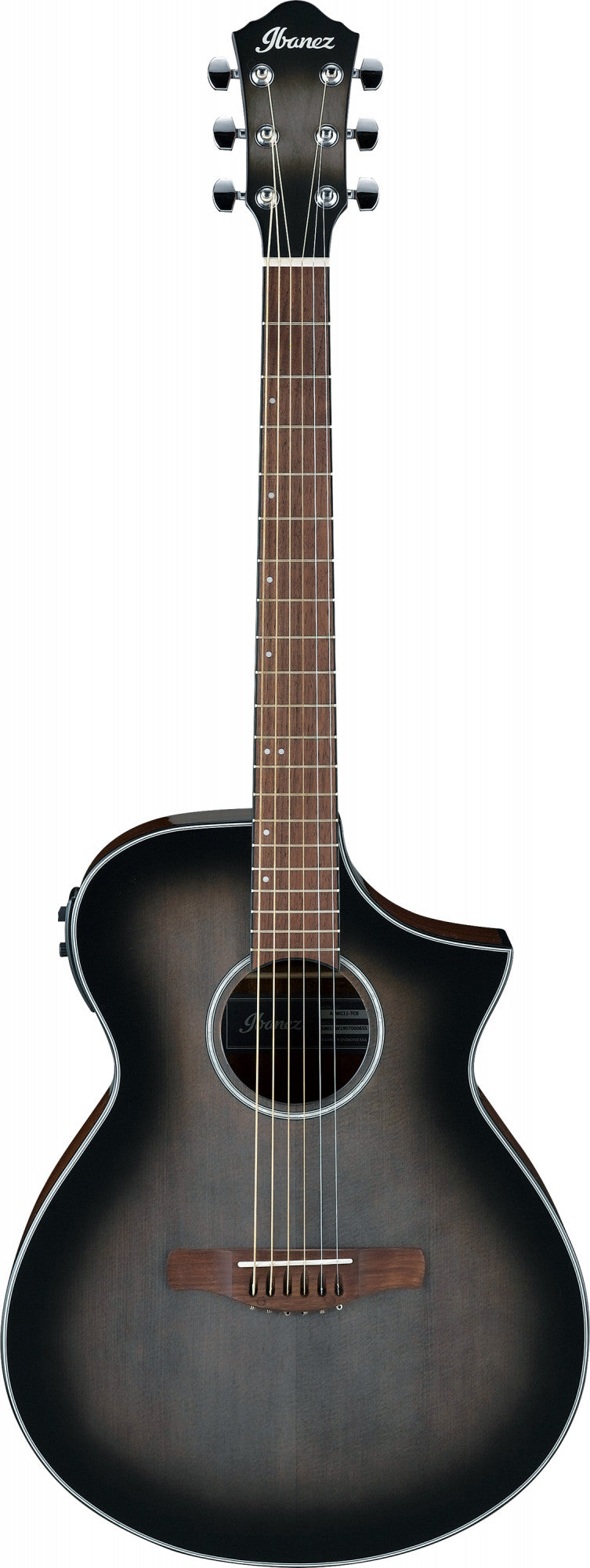 IBANEZ AEW Akustikgitarre 6-String - Transparent Charcoal Burst High Gloss