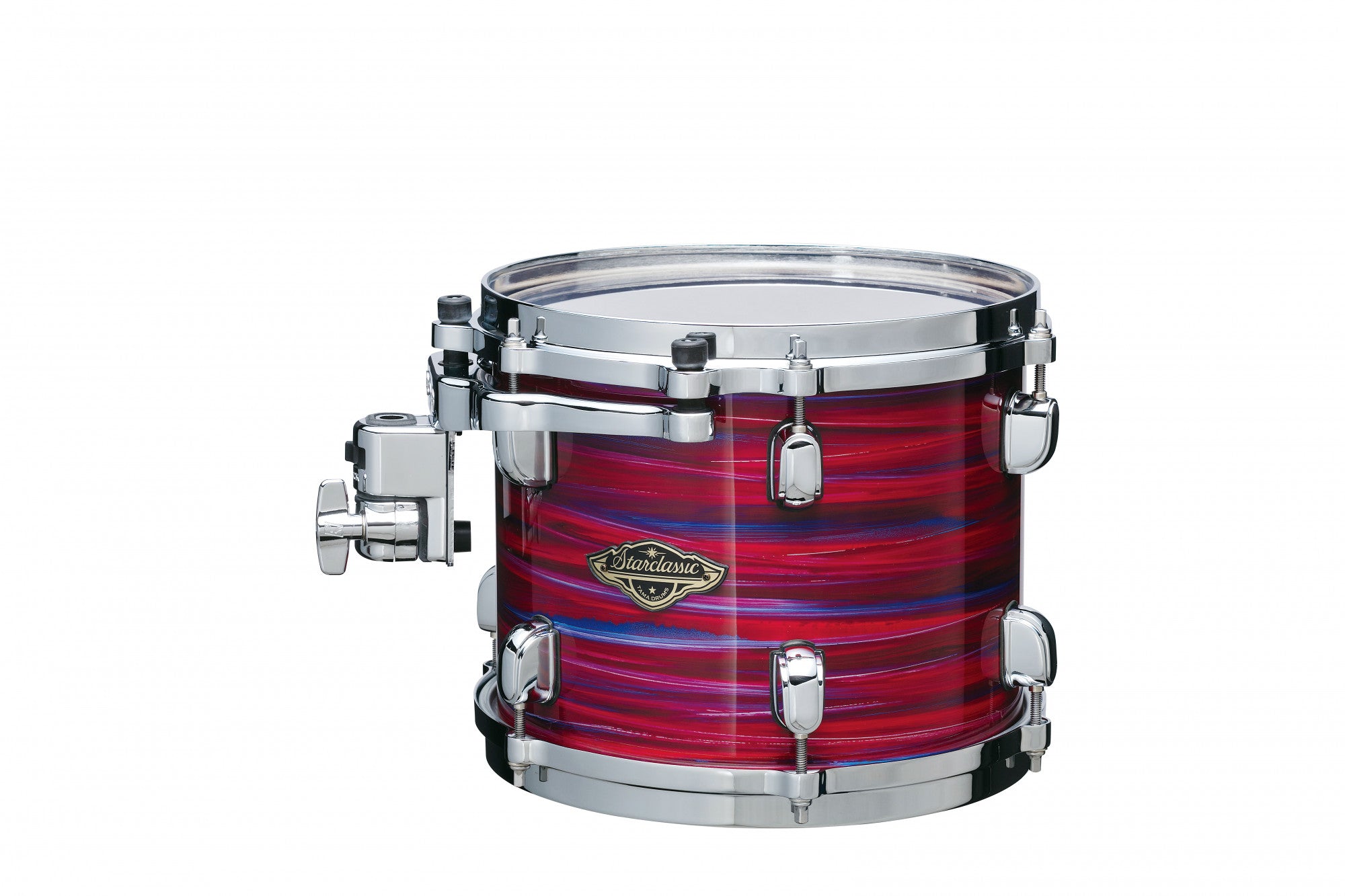TAMA Starclassic Walnut/Birch Lacquer Rack Tom 13" x 10" - Lacquer Phantasm Oyster/Chrom HW