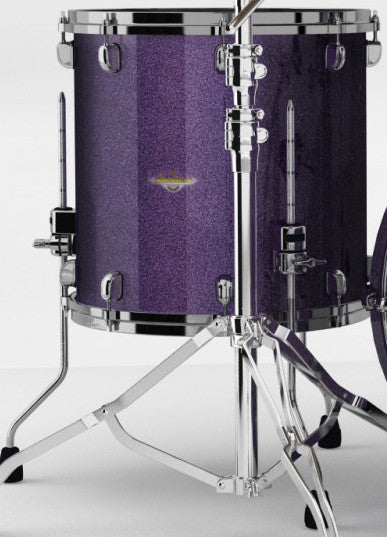 TAMA Starclassic Maple Lacquer Floor Tom 14" x 14" - Deeper Purple/Black Nickel HW