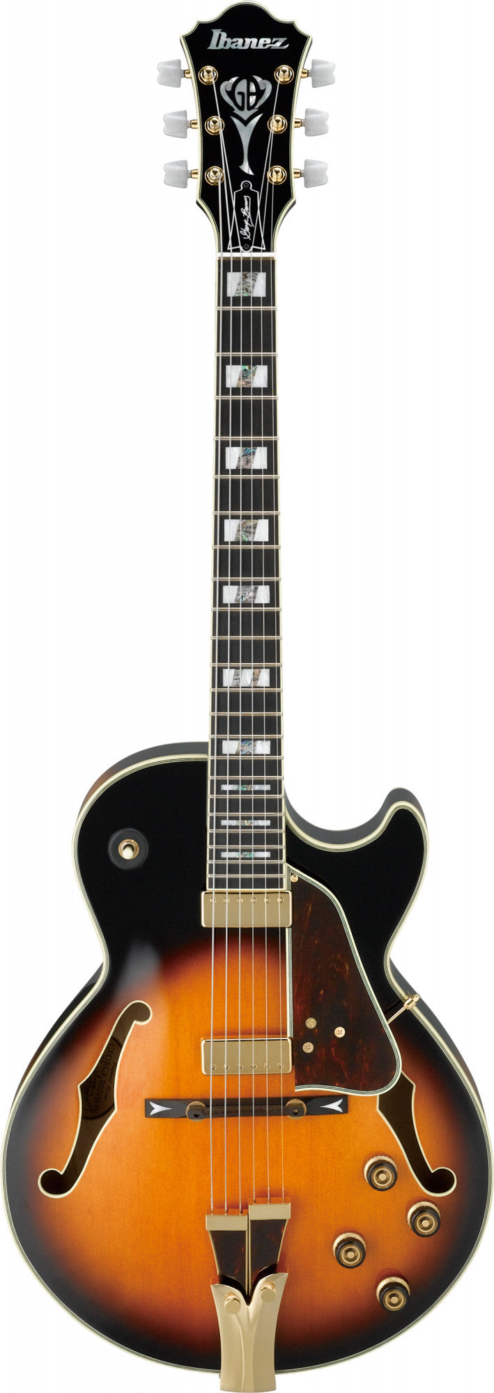 IBANEZ George Benson Signature Hollowbody Gitarre 6-String - Brown Sunburst + Koffer MGB100C