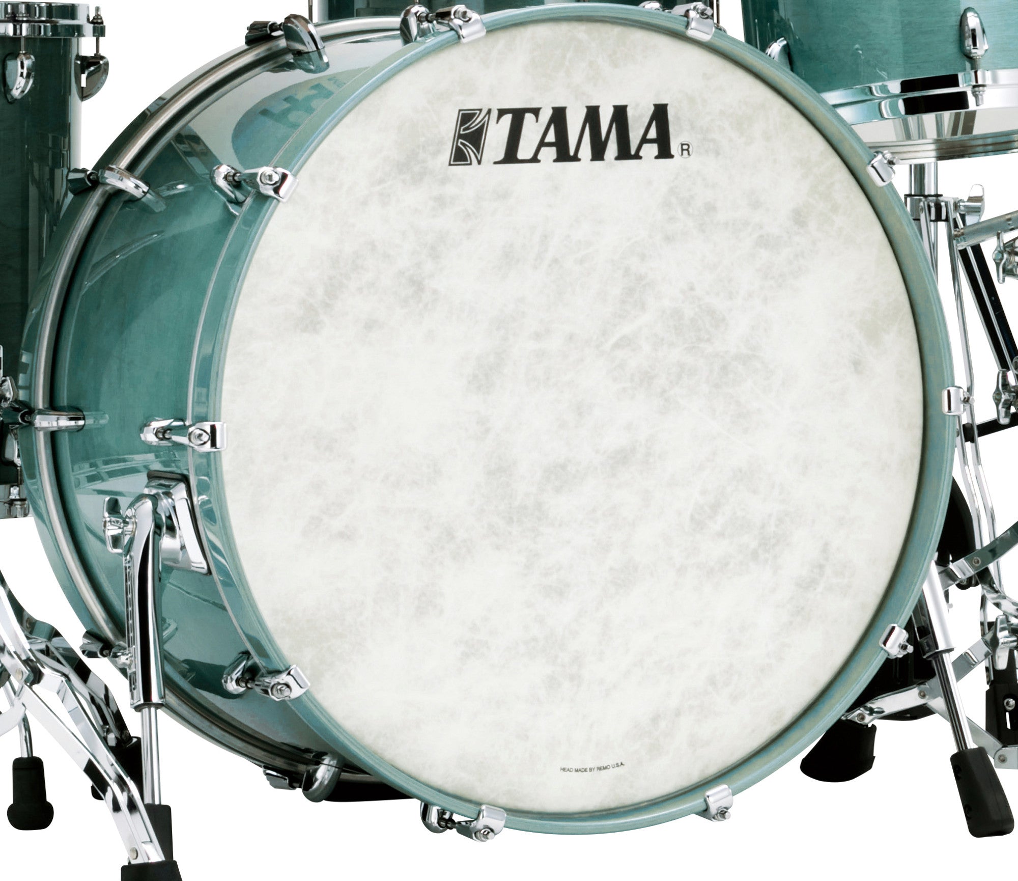 TAMA STAR Walnut Bass Drum 20" x 17" - Smoky Blue Mist/Chrom HW