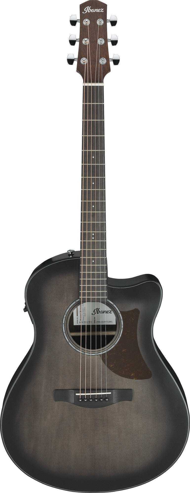 IBANEZ Advanced Acoustic AAM Akustikgitarre 6-String - Transparent Charcoal Burst