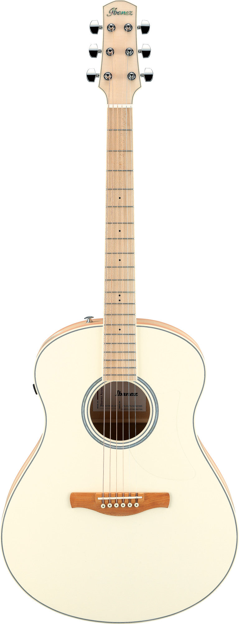 IBANEZ Advanced Acoustic AAM Akustikgitarre 6-String - Transparent Antique White Peach Fuzz Open Pore