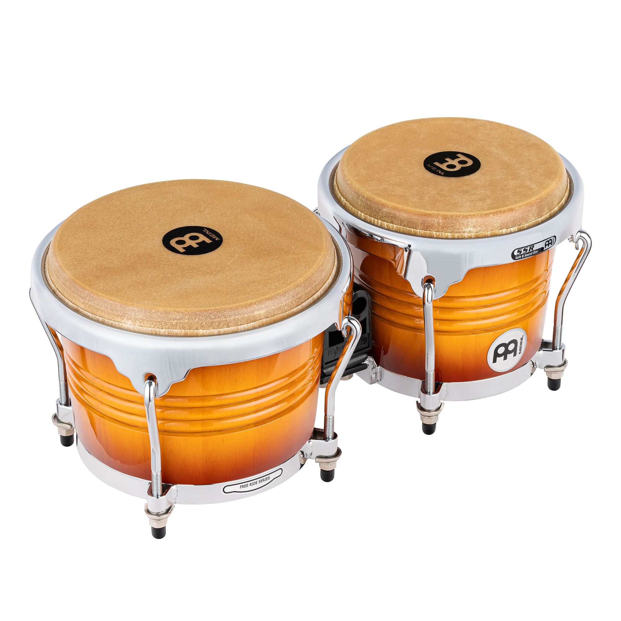 MEINL Percussion Marathon Exclusive Serie Bongo - 6 3/4" Macho & 8" Hembra - Gold Amber Sunburst