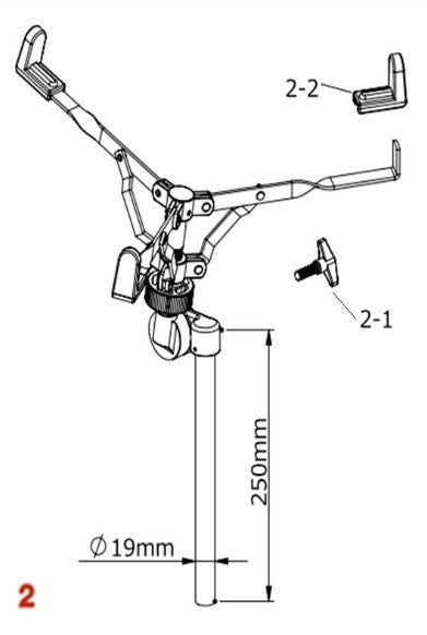 TAMA Obere Rohrbaugruppe für HS02W
