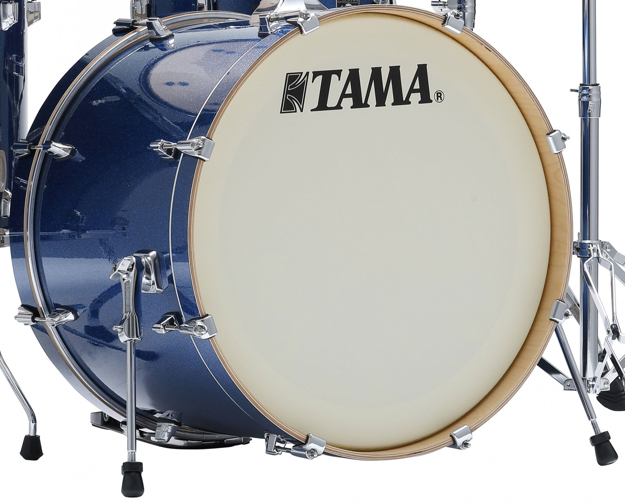 TAMA Superstar Classic Maple Bass Drum 18" x 14" - Indigo Sparkle/Chrome HW/mit Bassdrum Lifter