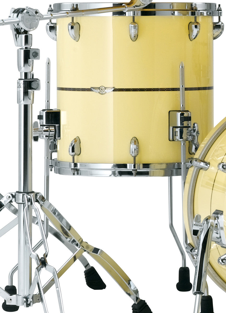 TAMA STAR Walnut Floor Tom 14" x 12" - Antique White/Chrom HW