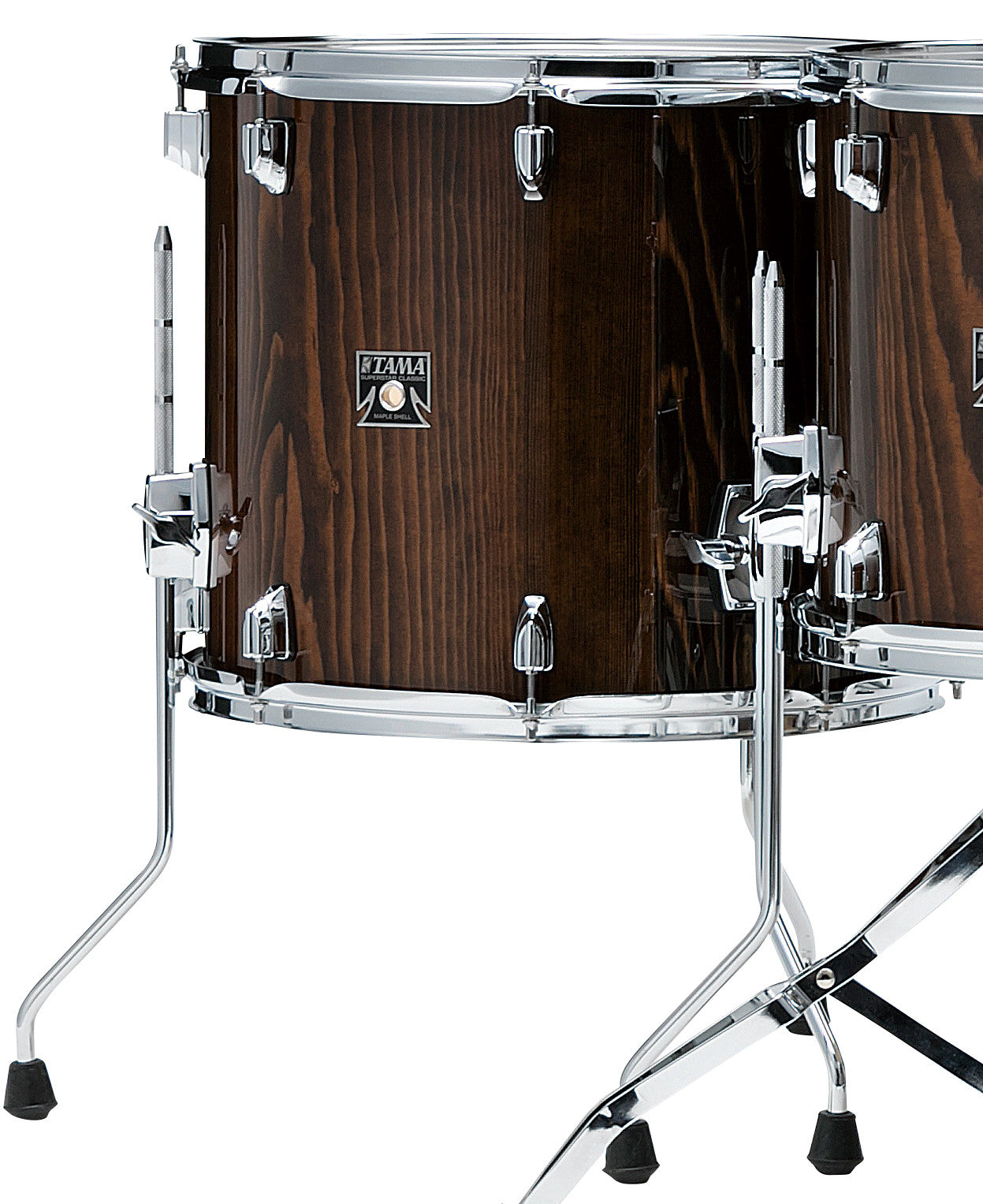 TAMA Superstar Classic Floor Tom 14" x 12" - Gloss Java Lacebark Pine/Chrom HW