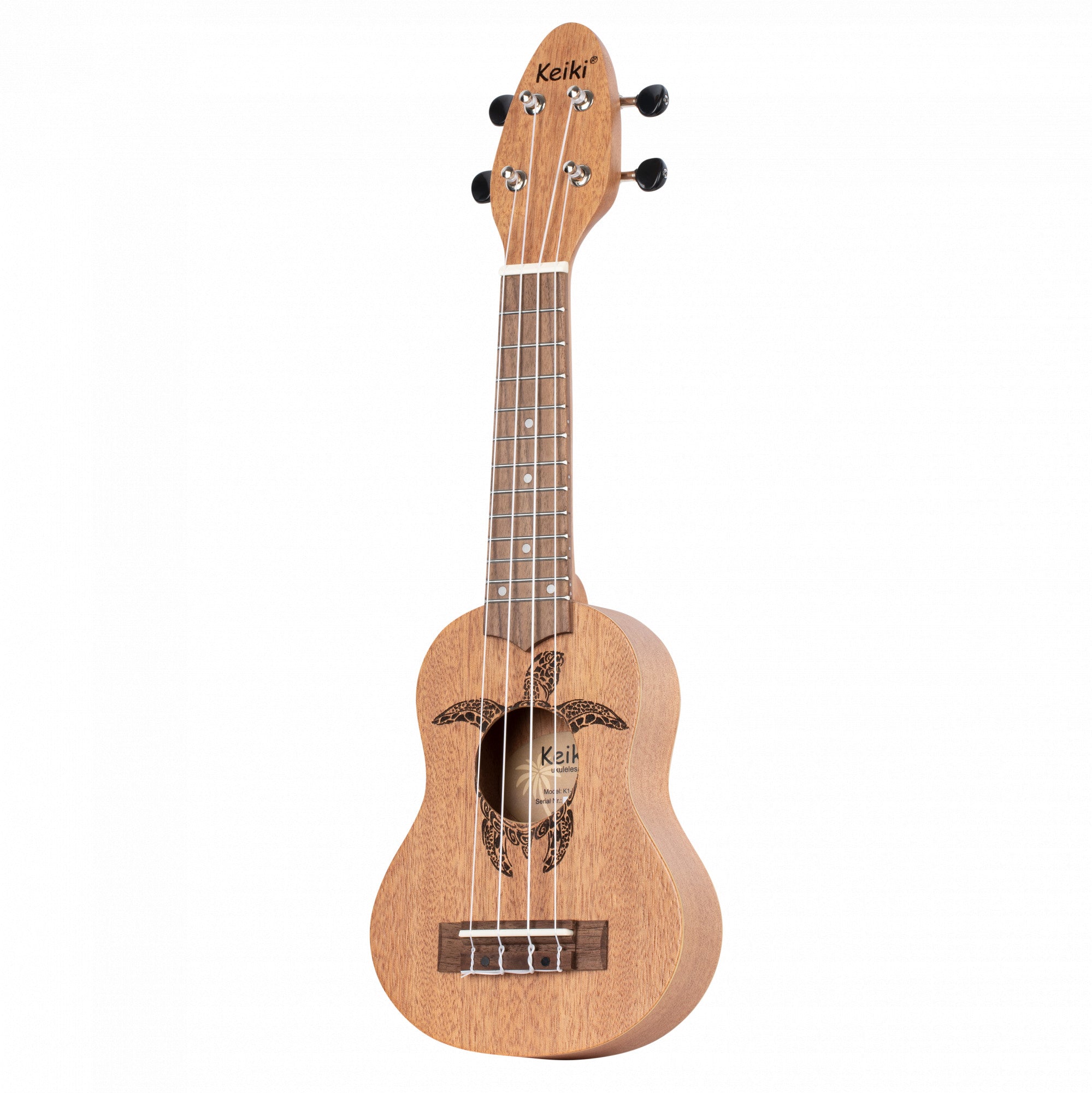 KEIKI K1 Serie Sopranino Ukulele 4 String Lefty - Okoume Natural Mahogany