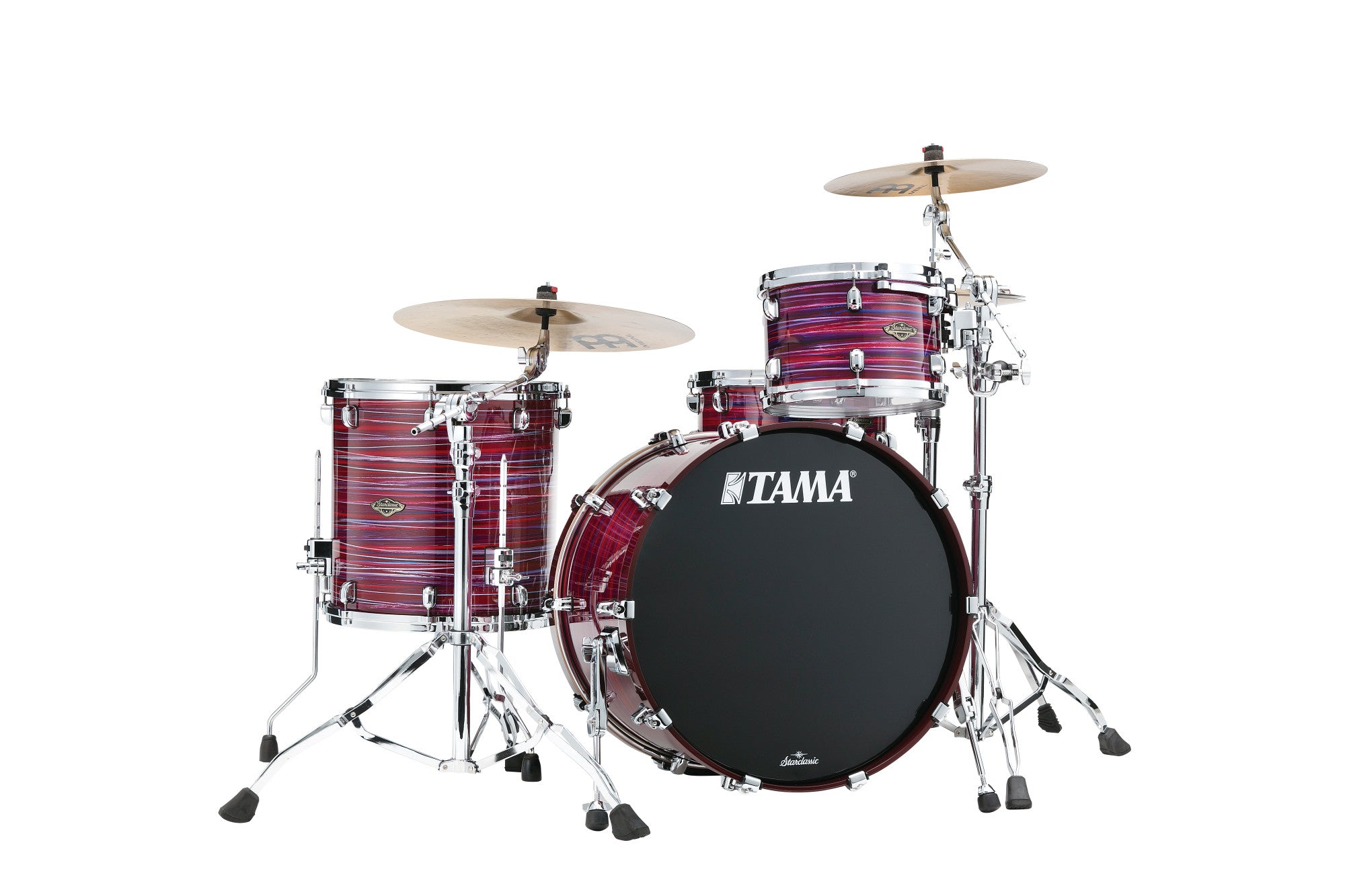 TAMA Starclassic Walnut/Birch Lacquer Shell Kit 3 teilig - Lacquer Phantasm Oyster/Chrom HW
