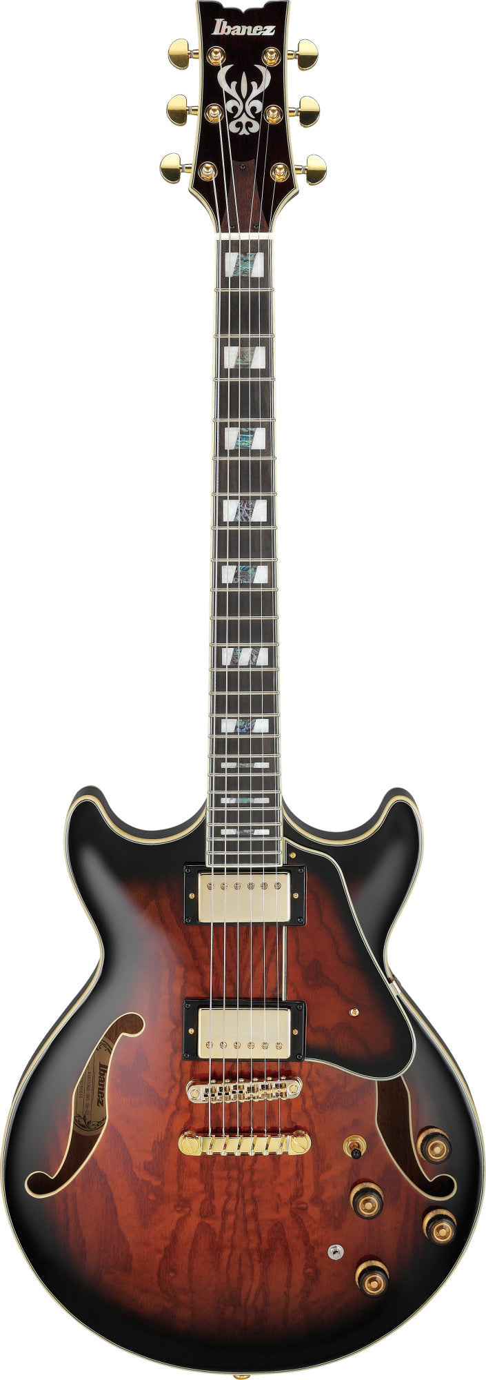 1B IBANEZ Artstar 6-Str Dark Brown Sunburst incl. Case
