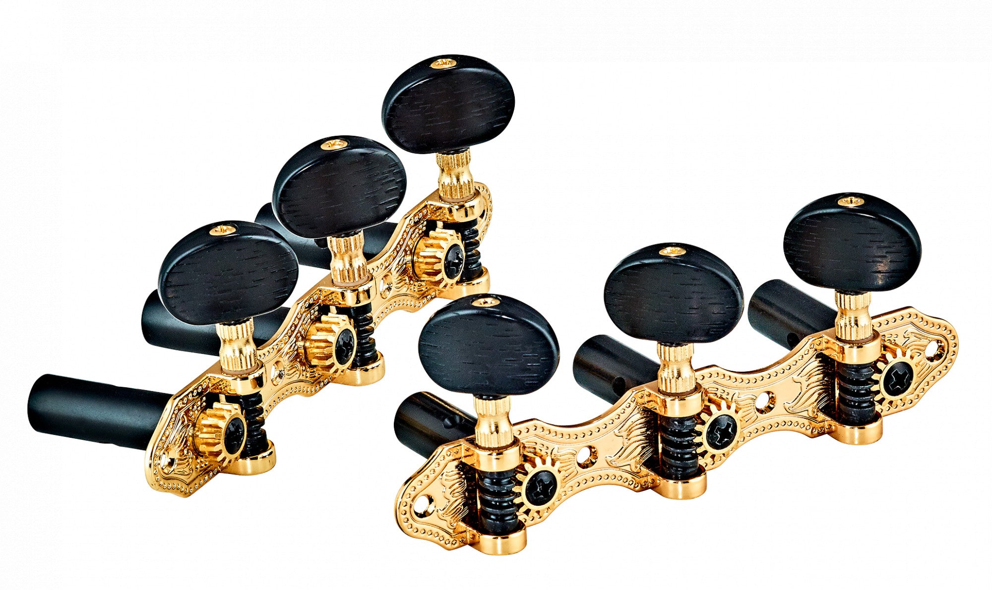 ORTEGA DeLuxe Guitar Tuning Machines - Black/Gold