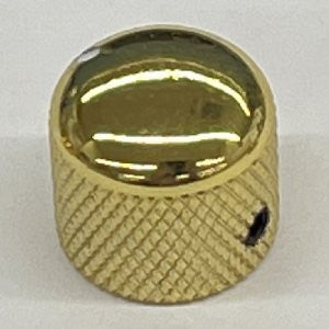 IBANEZ Potiknopf Metall rund, groß, Gold festschraubbar, mit Markierung