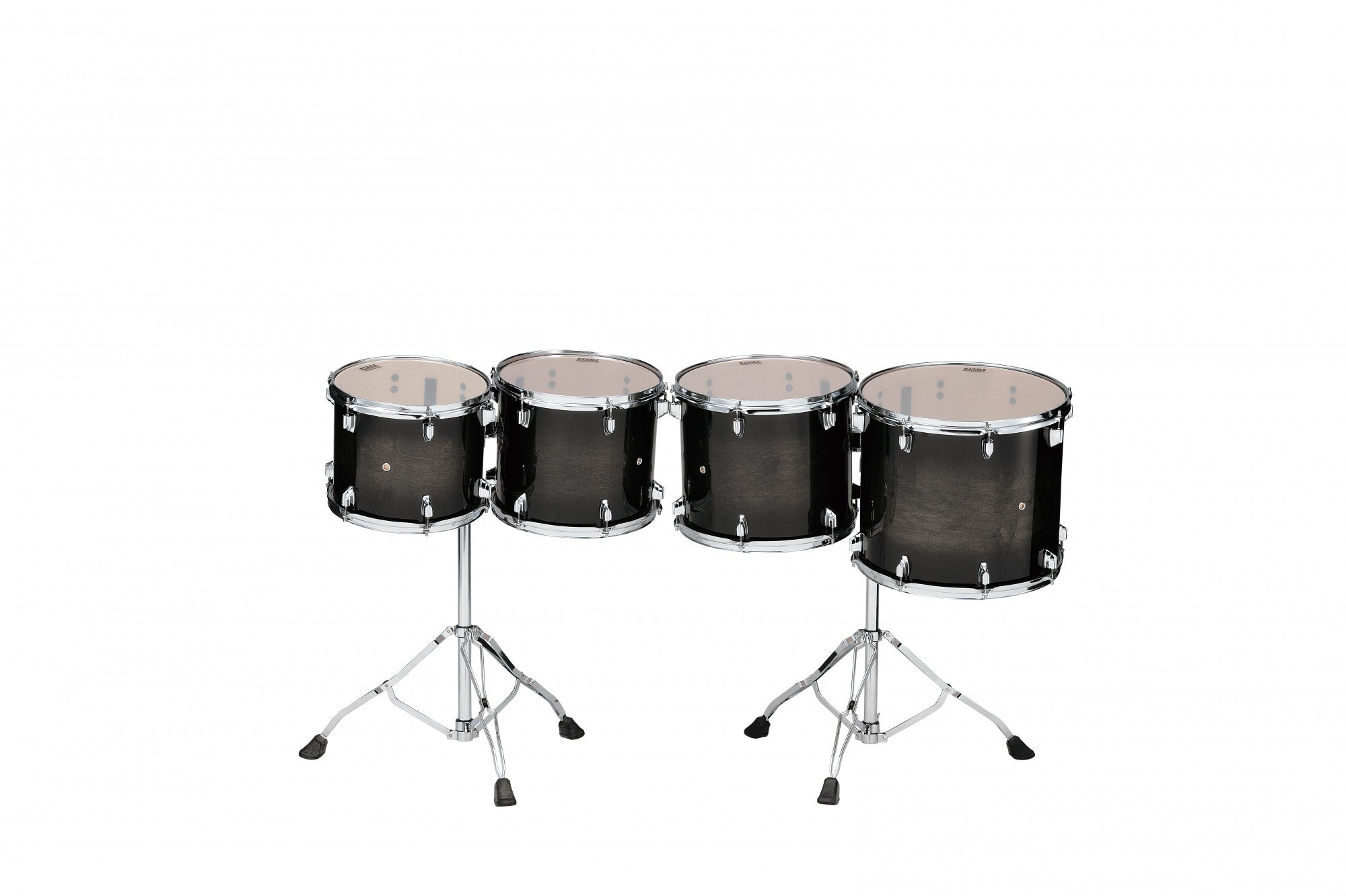TAMA Low-Pitched Concert Tom Set 4 teilig - Transparent Black Burst/Chrome HW