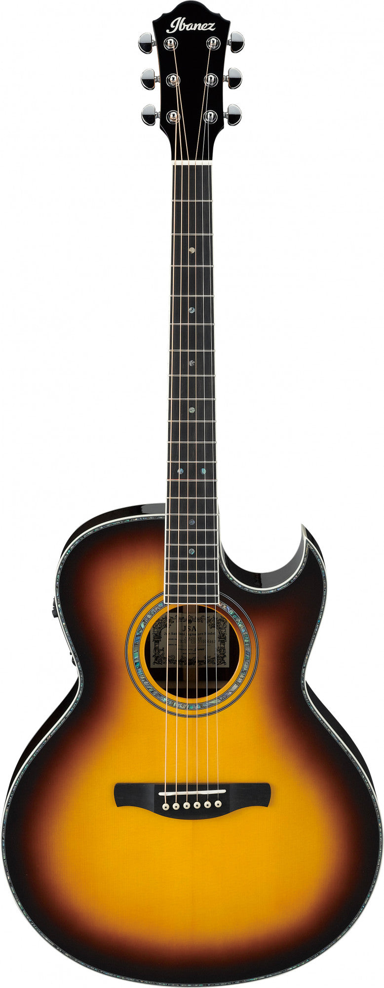 IBANEZ Joe Satriani Signature Akustikgitarre 6-String - Vintage Burst + Koffer