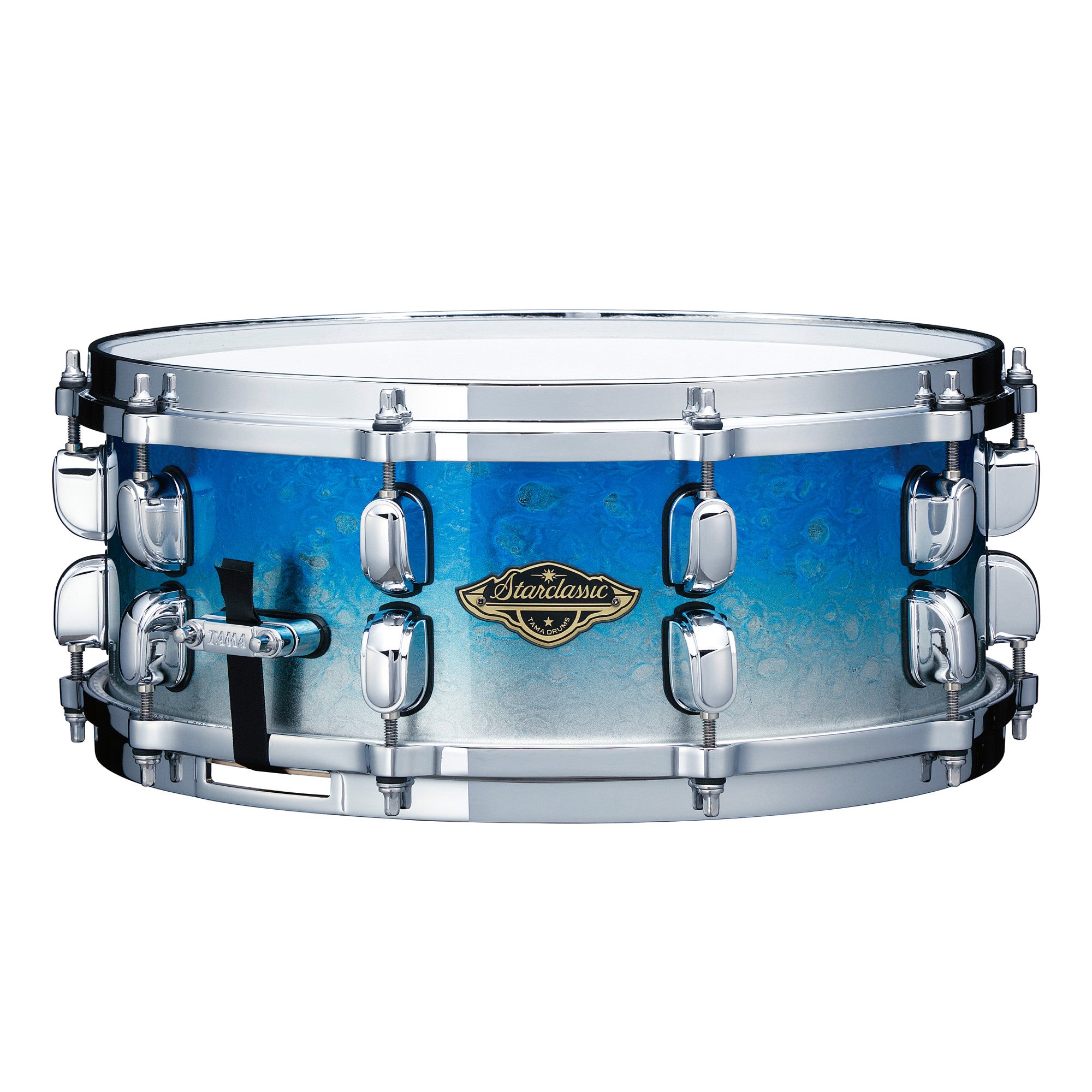TAMA Starclassic Walnut/Birch Snaredrum 13" x 6" - Molten Blue Ice Fade/Chrom HW