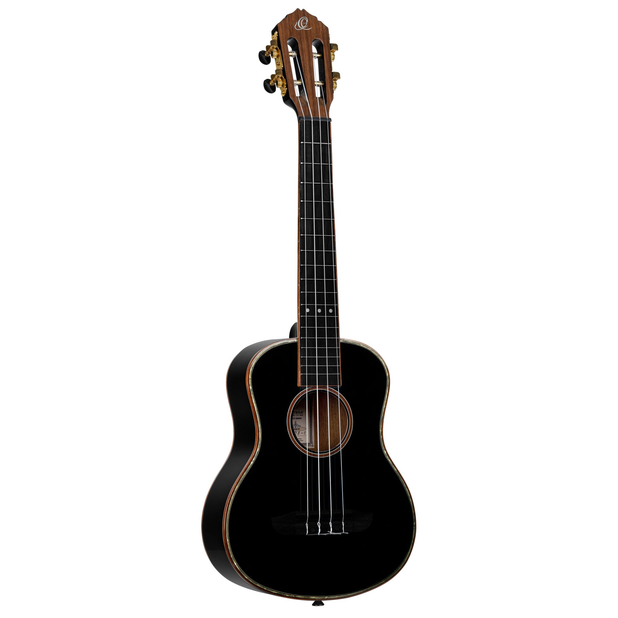 ORTEGA Onyx Serie Tenor Ukulele 4 String - Spruce / Mahogany Black + Bag