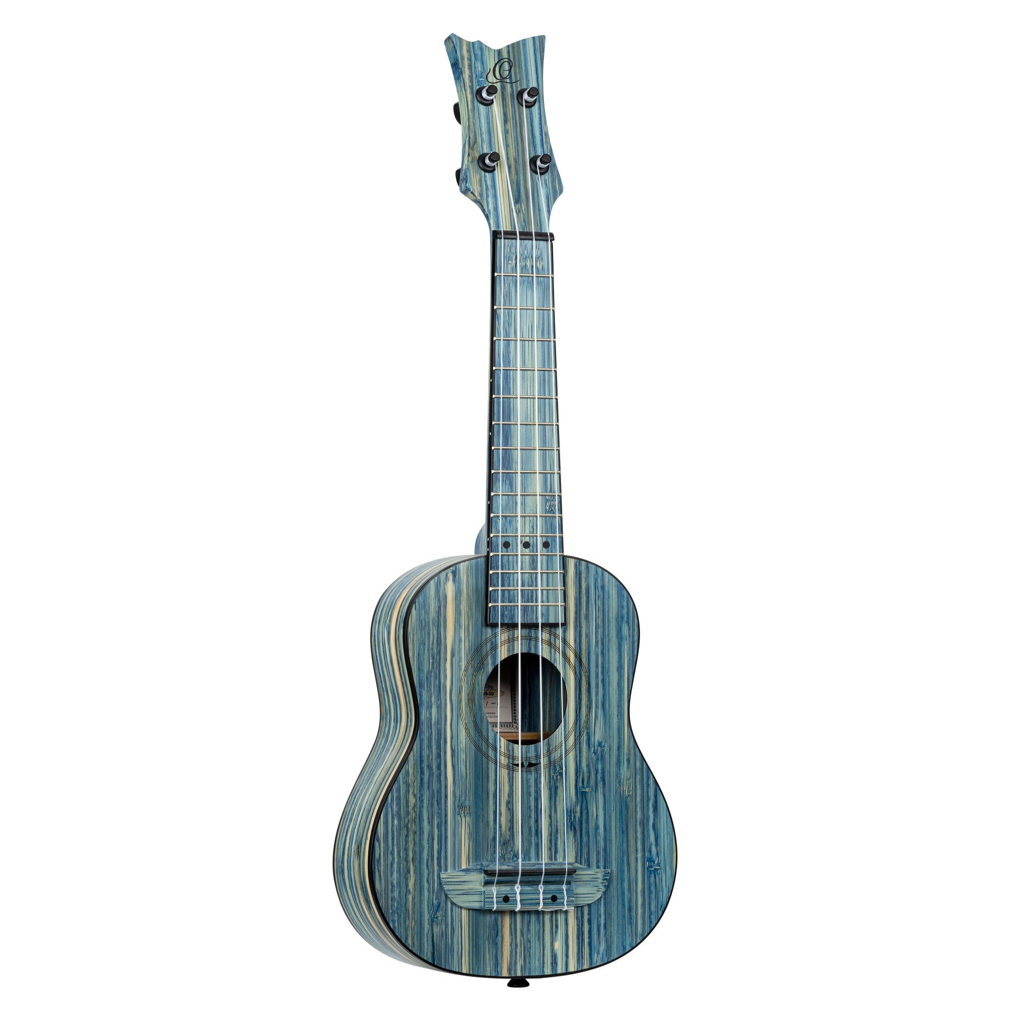 ORTEGA Bamboo Serie Sopran Ukulele 4 String - Solid Bamboo Stonewashed + Bag