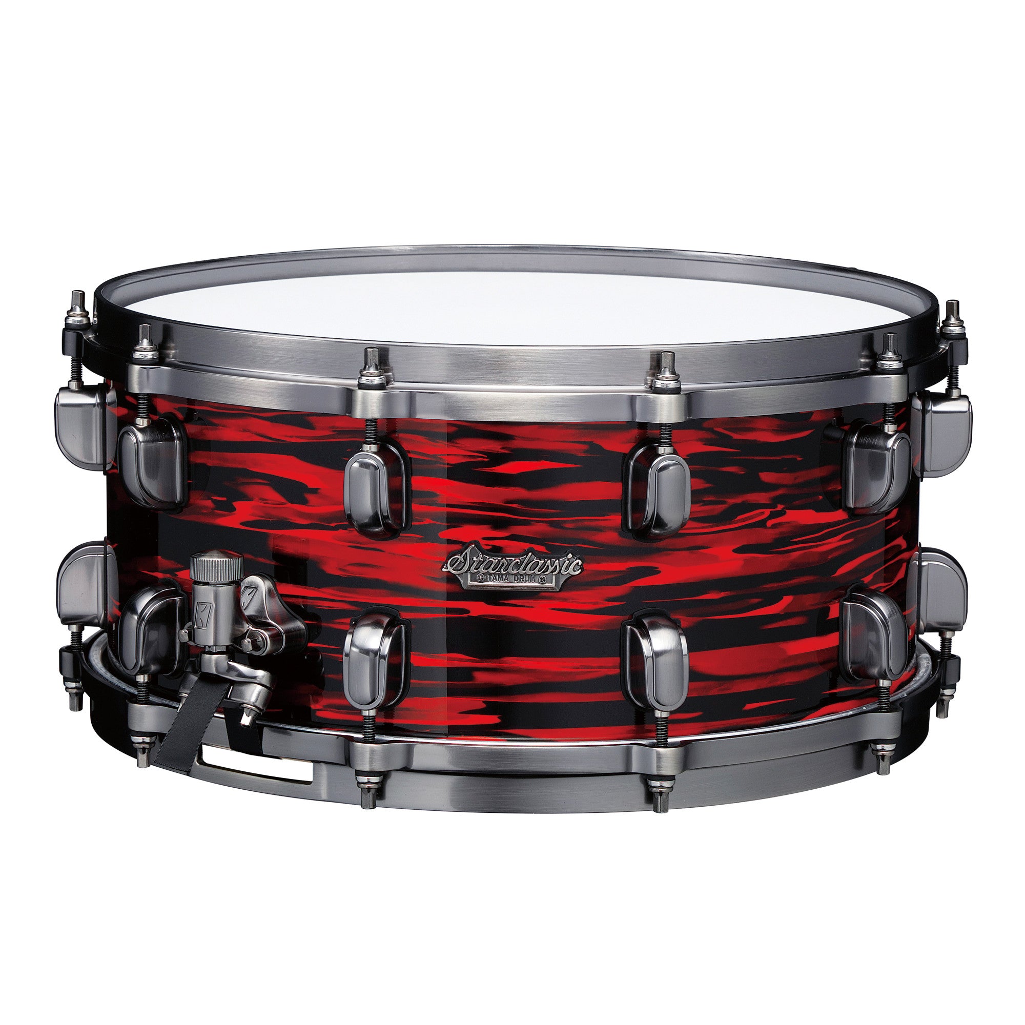 TAMA Starclassic Maple Snaredrum 13" x 6" - Red Oyster/Smoked Black Nickel HW