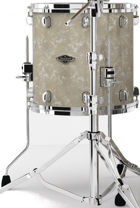 TAMA Starclassic Walnut/Birch Duracover Wrap Floor Tom 16" x 16" - Vintage Marine Pearl/Chrom HW