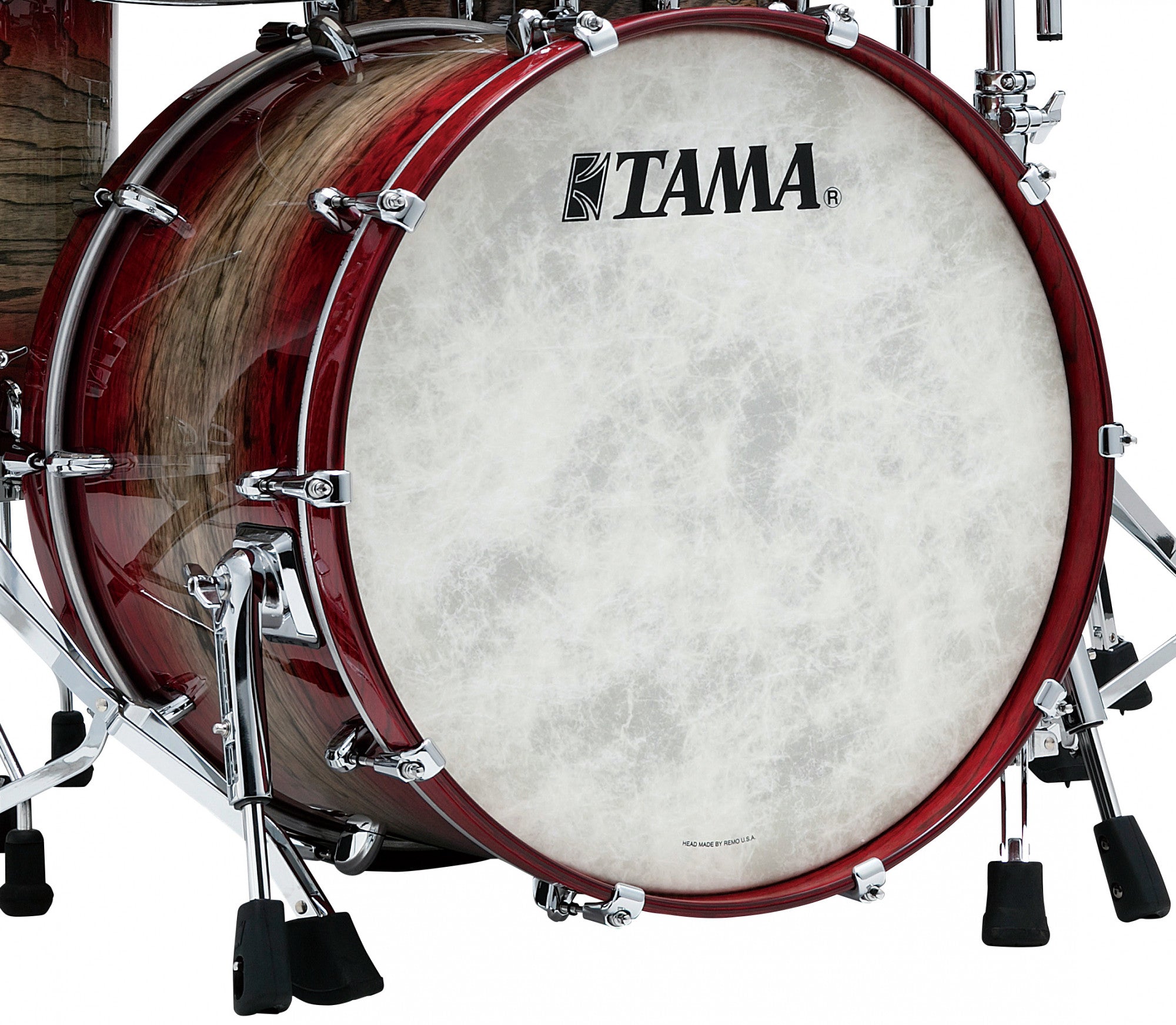 TAMA STAR Walnut Bass Drum 18" x 14" - Garnet Japanese Sen Burst/Chrom HW