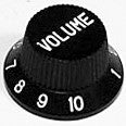 IBANEZ ABS Volume Potiknopf - schwarz für JEM555/NDM1/NDM2/SRX400